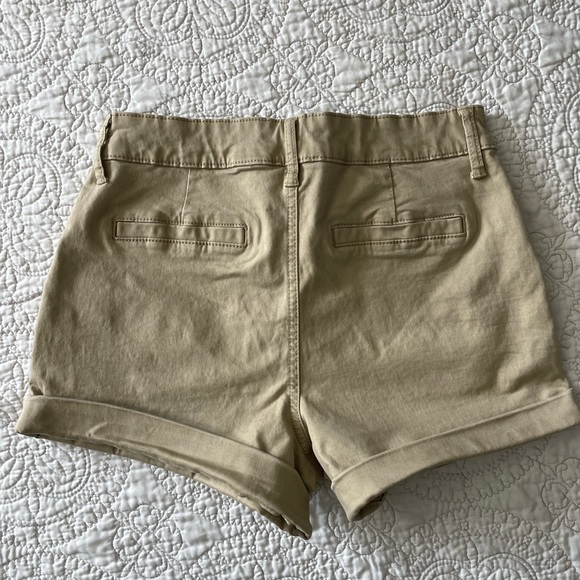 Aeropostale High Rise Midi Khaki Short - Picture 3 of 5